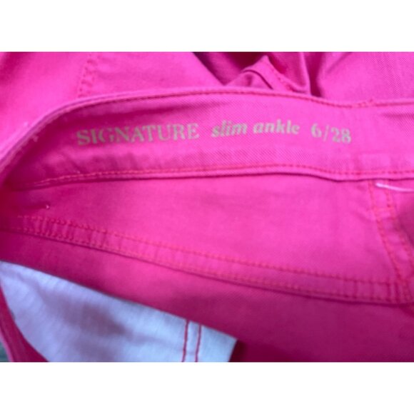 Talbots Womens Pink Mid-Rise Skinny Jeans Sz 6/28 - New - Picture 7 of 10